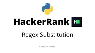 Regex Substitution || HackerRank Solution