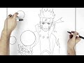 how to draw naruto magnet release step by step naruto