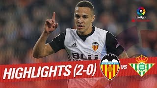 Resumen de Valencia CF vs Real Betis (2-0)