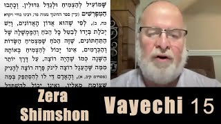 Zera Shimshon - Vayechi #15 5785 - Rabbi Zvi Kahn