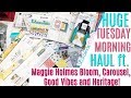 Tuesday Morning Craft Haul! Maggie Holmes Bloom Crate Paper Collection, Carousel, Heritage & More