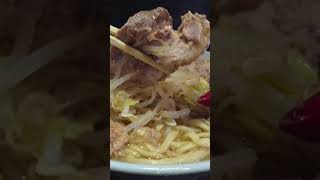 【ラーメン富士丸】西早稲田店 ～ラーメン少なめでも300g  #富士丸 #二郎系