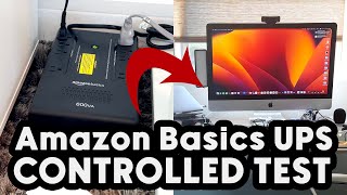 Testing Amazon Basics UPS Surge Protector on my iMac Computer