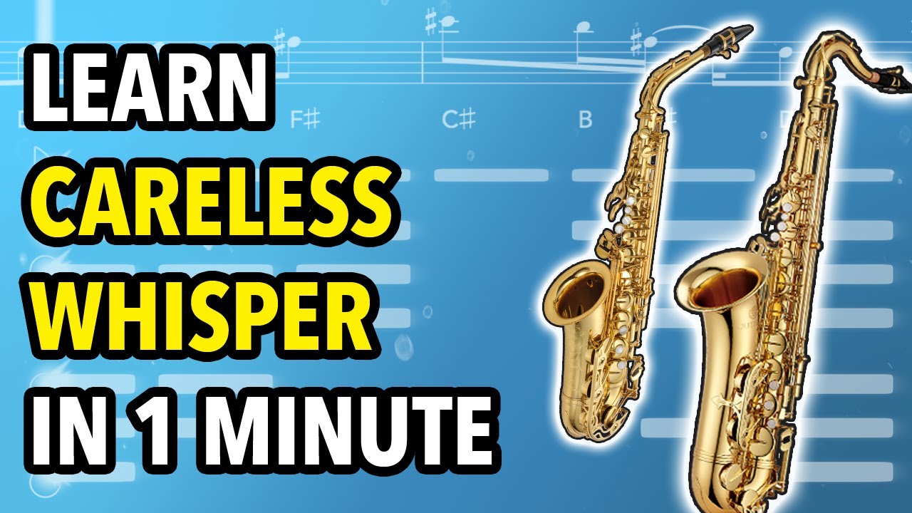 Careless Whisper Sax Tutorial Saxplained Youtube Music