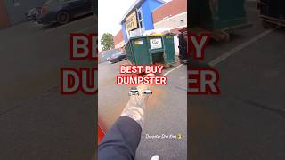 Dumpster diving at Best Buy in front of Police SO CRAZY