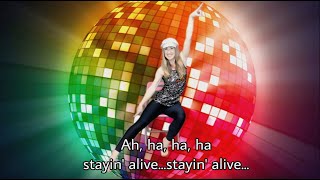 STAYING ALIVE * Disco Fun! * Chair Yoga Dance * SENIORS/BEGINNERS *SEATED DANCE WORKOUT* Sing along!