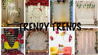 Simple & Elegant Engagement Event Decor At Home Ideas | Backdrop Ideas 2023@trendytrends253