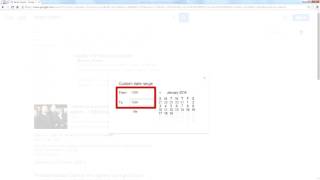 Google Search Tools - Date Range