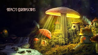 Smurfs Mushroom Village - Relaxing Music and Night Forest Ambience ASMR for Sleep, Destress, Calming
