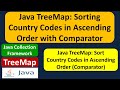 Java TreeMap: Sorting Country Codes in Ascending Order with Comparator | Java Collection Framework