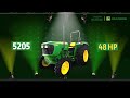 the new john deere 5205 48hp tractor