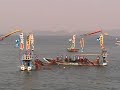 鞆の浦 観光鯛網、出港～漁まで　sea bream fishing