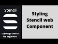Styling stencil web component