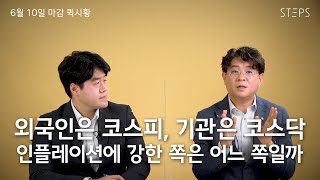 외국인은 코스피 기관은 코스닥, 인플레이션에 강한 쪽은 어느 쪽일까 [너튜브PB 최경진의 퀵시황]_STEPS