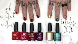 CND Shellac | Cocktail Couture Collection | Holiday 2020 [Swatch \u0026 Talk]