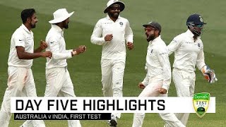Aussies fight hard but India win gripping contest | First Domain Test