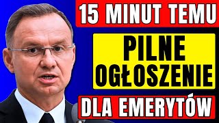 ⚡️ 15 MINUT TEMU! PILNE DLA WSZYSTKICH EMERYTÓW! ZUS OGŁOSIŁ DUŻE ZMIANY OD 1 MARCA 2025 ROKU!