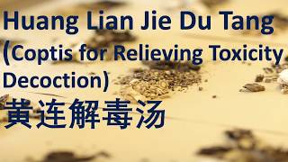 27 Chinese Herbal Medicine/Formula- Huang Lian Jie Du Tang (Coptis for Relieving Toxicity Decoction)