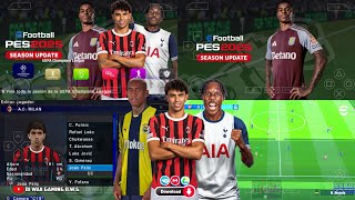 eFootball PES 2025 PPSSPP ORIGINAL ISO DOWNLOAD | PES 2025 PSP FULL KITS 25 \u0026 TRANSFERS 4K GRAPHICS