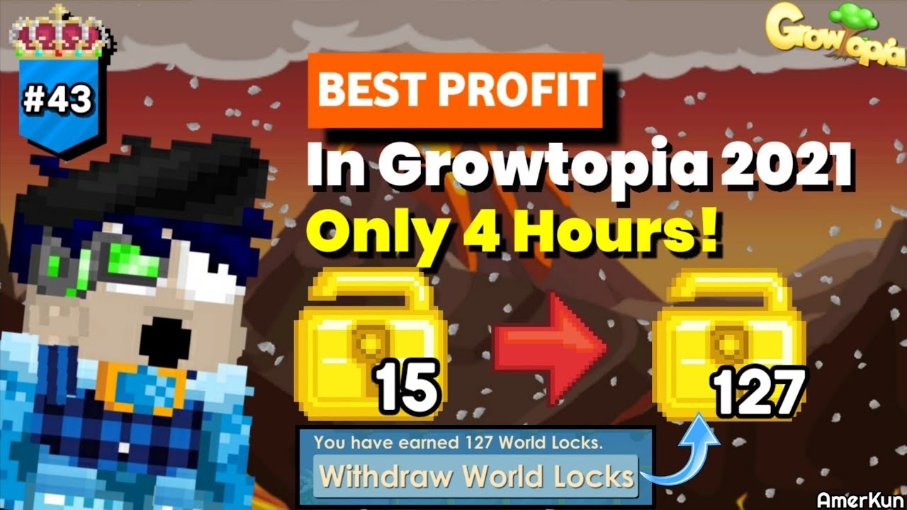 BEST PROFIT IN GROWTOPIA 2021!! 100% Work ( Only 4 Hour! )- Growtopia ...