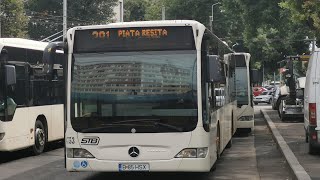 autobuzul mercedes-benz citaro Euro 4 #4753 in statia Piața resița pe linia 381