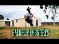 Learning a BACKFLIP On The Ground In UNDER 15 MINUTES (Backflip Progression) Learning a BACKFLIP On The Ground In UNDER 15 MINUTES (Backflip Progression)