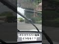 ガラコワイパー、雨で使ってみた！