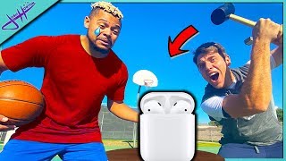 MAKE THE SHOT or I SMASH your AIRPODS! Ft. 2Hype's ZackTTG