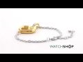 Guess Jewellery Ladies' Two-tone steel/gold plate Gisele Bold G Heart Bracelet (UBB83007-L)