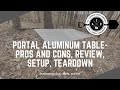 Portal Aluminum Camping Table Review (Overlanding Gear, Adjustable Legs, Compact, Redcamp, Coleman)