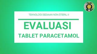 Uji Evaluasi Tablet Paracetamol