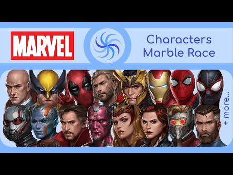 Marvel Characters - Marble Race