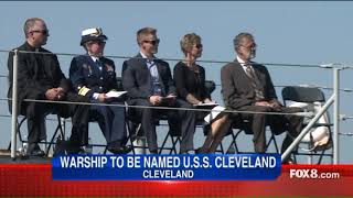 Warship to be named U.S.S. Cleveland