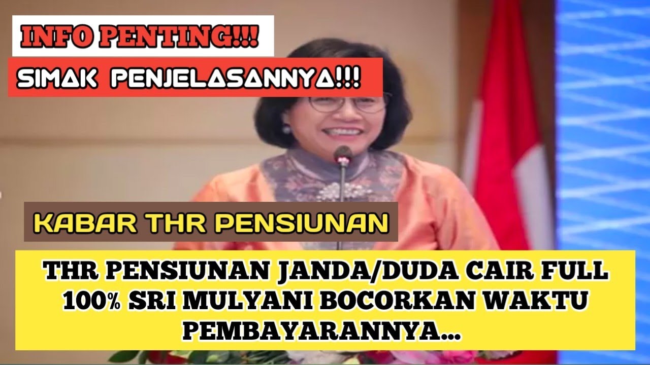 INFO PENTING!!! PT. TASPEN AKAN BAYARKAN THR PENSIUNAN FULL 100% SRI ...