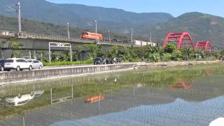 7602次 花東線貨物列車過 客城大橋