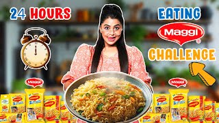 24 Hours Eating Maggie Challenge | Deep Kaur