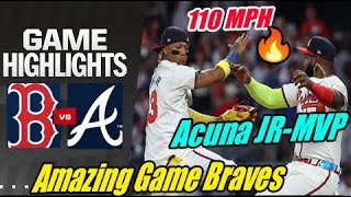 Braves vs Red Sox [TODAY] May 08, 2024 Game Highlights | OMG, Acuna Jr. Great plays. Rocket 110 MPH