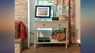 Safavieh American Homes Collection Samantha Vintage Grey 2-Drawer Console Table review