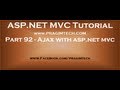 Part 92 Ajax with asp net mvc Part 92 Ajax with asp net mvc