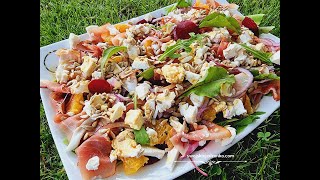 Salad with beetroot, oranges and feta - something different and amazing in taste, I recommend #salad