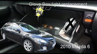 How To Change lightbulb in The Glovebox. 2010 Mazda 6