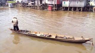 Perjalanan sungai dari Banjarmasin ke Negara Daha HSS Kalimantan Selatan.