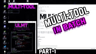 How To Make A Multi-Tool In Batch | Full Source Code!!!