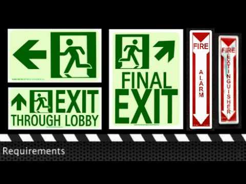 Exit Signs & The 2009 International Building And International Fire ...