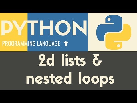 2d Lists Nested Loops Python Tutorial 24 Empower Youth 2d Lists Nested Loops Python Tutorial 24 Empower Youth