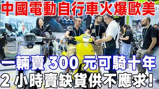 中國電動自行車火爆歐美，一輛賣300元可騎十年，2小時賣缺貨供不應求！#中國製造 #科技 #科技頻道 #科普 #电动车