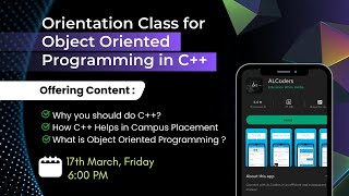 COURSE LAUNCH | Introduction to Object Oriented Programming using C++,  BCA / B.Tech Syllabus | LIVE