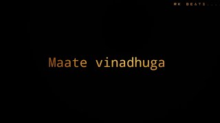 Maate Vinaduga Song | Taxiwala Movie | black screen whatsapp status