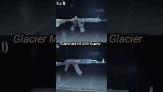 M416 Glacier VS AKM Glacier comparison 😄#pubgmobile #guncomparison #AKMvsm4