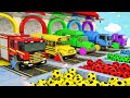 Surprise Soccer Ball Kids Songs - Wheels On the Bus song - Baby Nursery Rhymes & Kids Songs